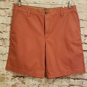 NWT Izod Saltwater Flat Front Shorts Nantucket Red Size 34